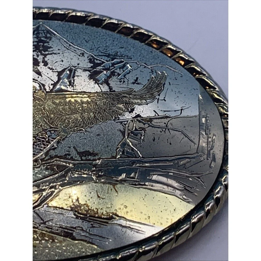 Vintage American Bald Eagle Belt Buckle (LG-13)